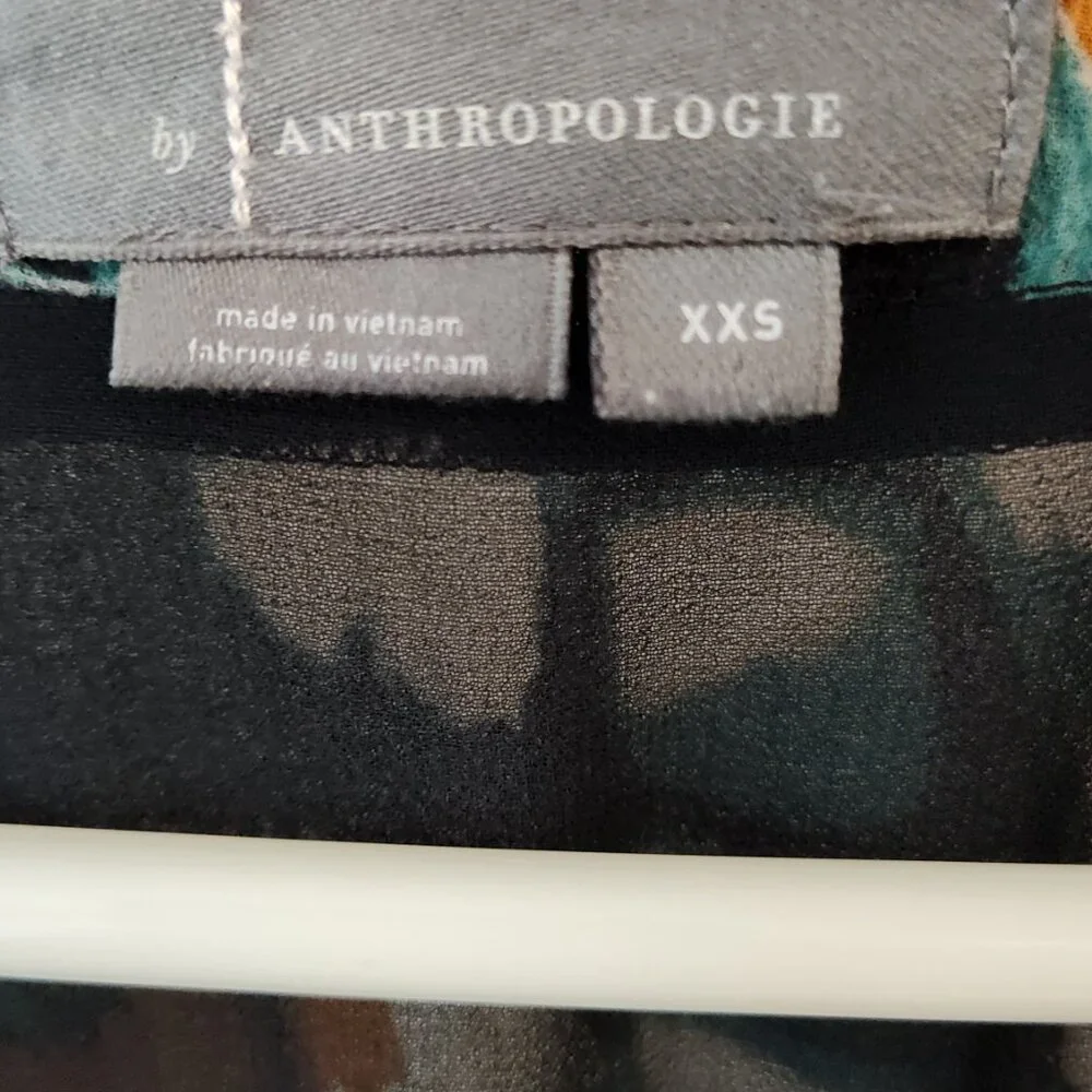 NWOT! Anthropologie Flutter-Sleeve Wrap Top - Size XXS - Picture 5 of 6